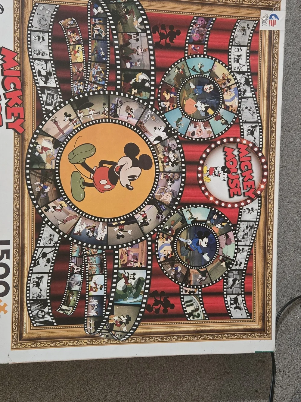 Disney Mickey Mouse Red & Black Wall Art Poster